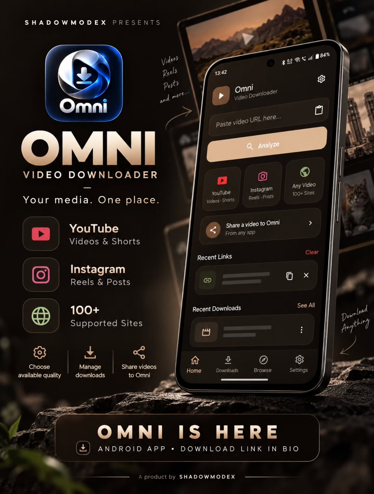 OMNI Video Downloader by ShadowmodeX on Instagram