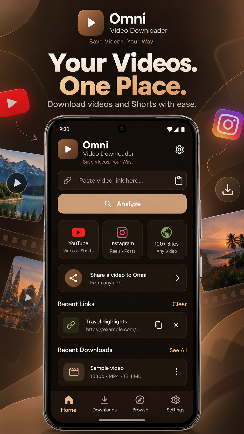 Omni Video Downloader: link analysis