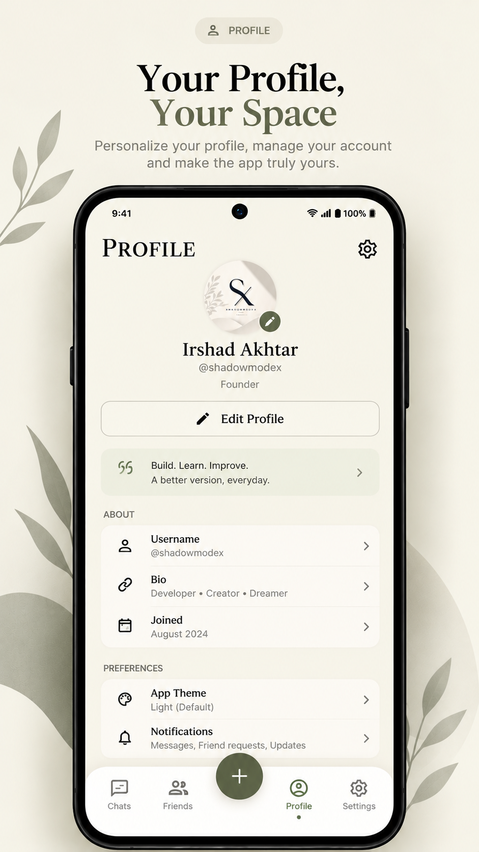 ShadowmodeX: app navigation